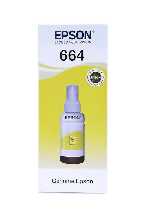 Epson 664 EcoTank Ink Bottle – 70ml, Yellow