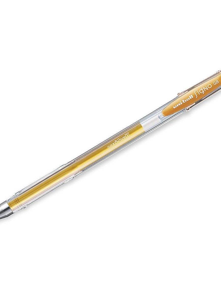 Uni-ball Signo Gel Ink Pen, Gold, 12pcs-box, MI-UM100-GD