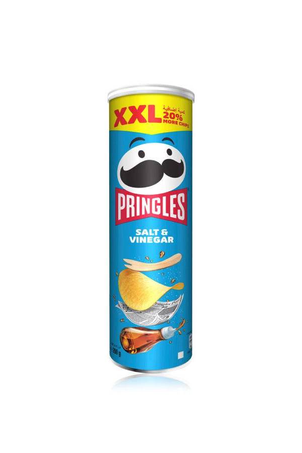 Pringles Salt & Vinegar Flavored Potato Crisps 200g