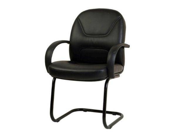 New Ora Visitor Chair, Fabric Black