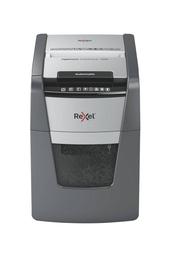 Rexel Optimum AutoFeed+ 100X Automatic Cross Cut Paper Shredder