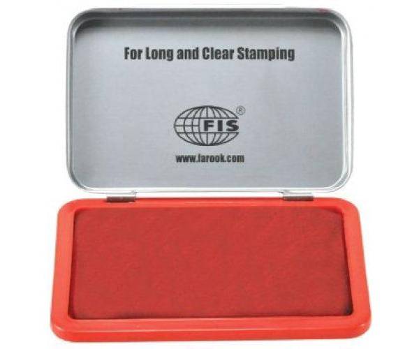 Stamp Pad 122 x 84 x 14mm, Red (FSSM3RE)
