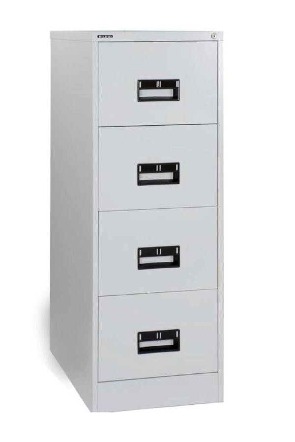 Hadid 4 Drawers Metal Filing Cabinet, White