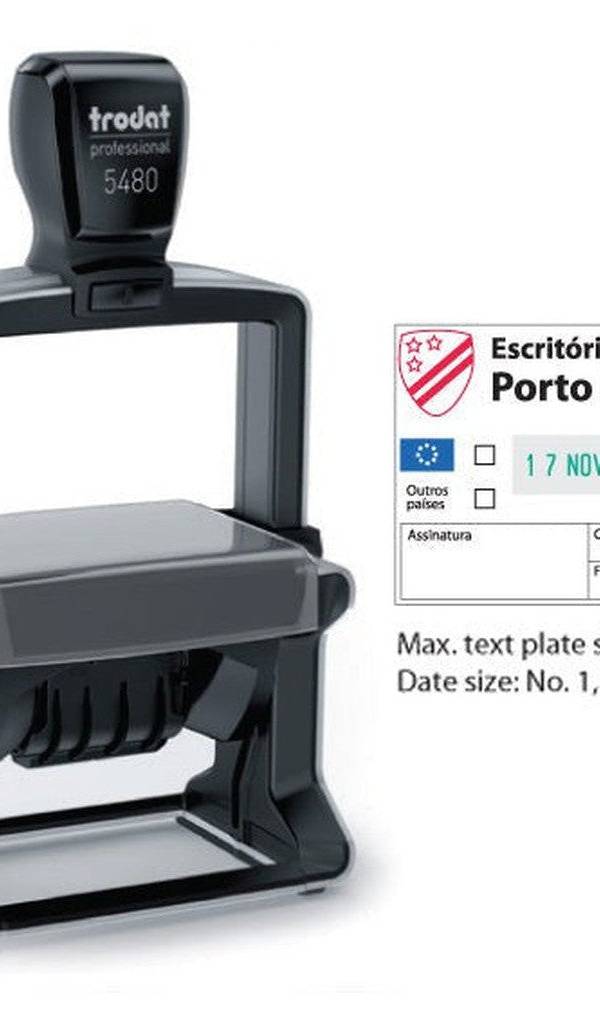 Trodat Professional 5480 Dater Customized Stamp 65 x 45 mm