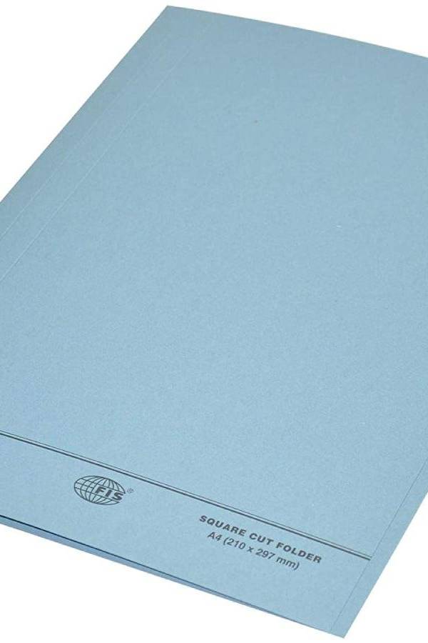 Square Cut Folder A4, 10/pack, Blue