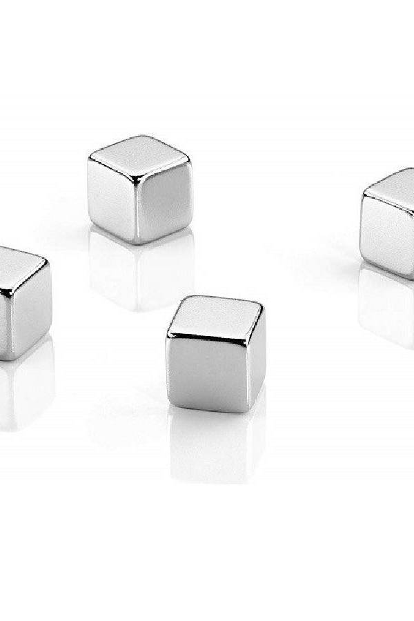 Dahle 95900 Magnetic Cube, Silver (Pack of 4)