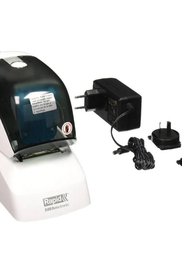 Rapid 5050 Electric Stapler, 50 Sheets Capacity, Black