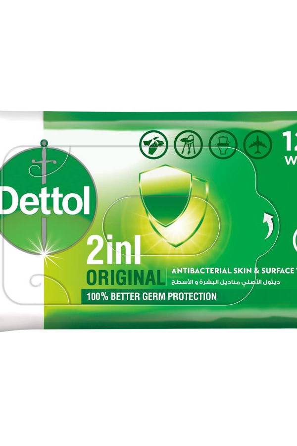 Dettol Original Anti-Bacterial Multi Use Wipes 120 Count