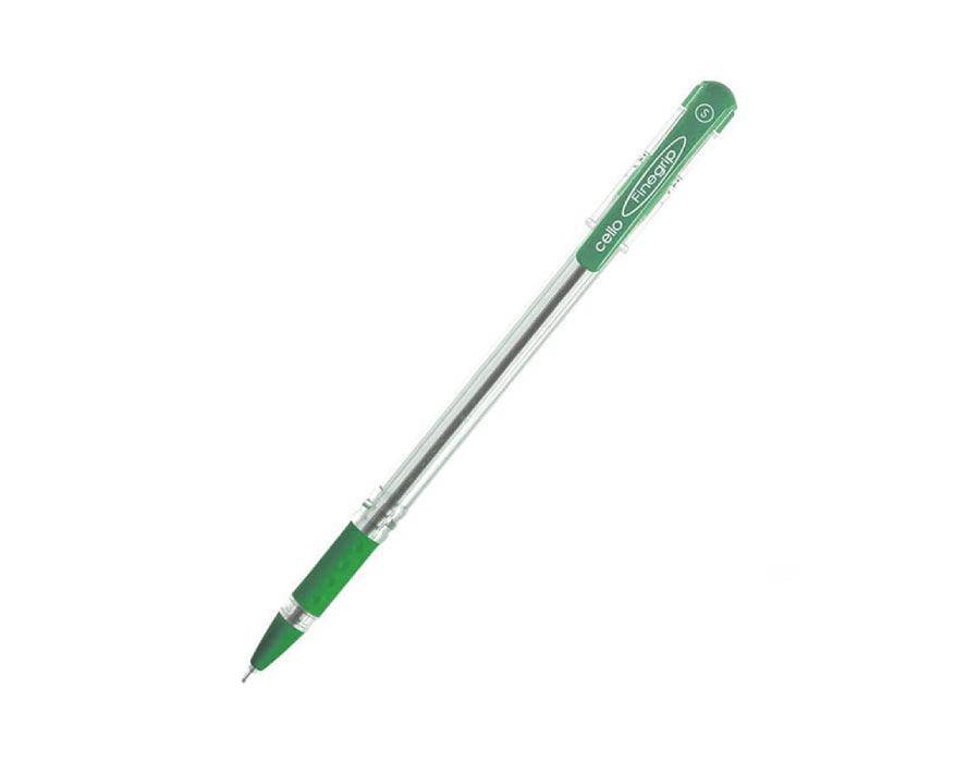 Cello Pen Fine Grip, 12/box, Green