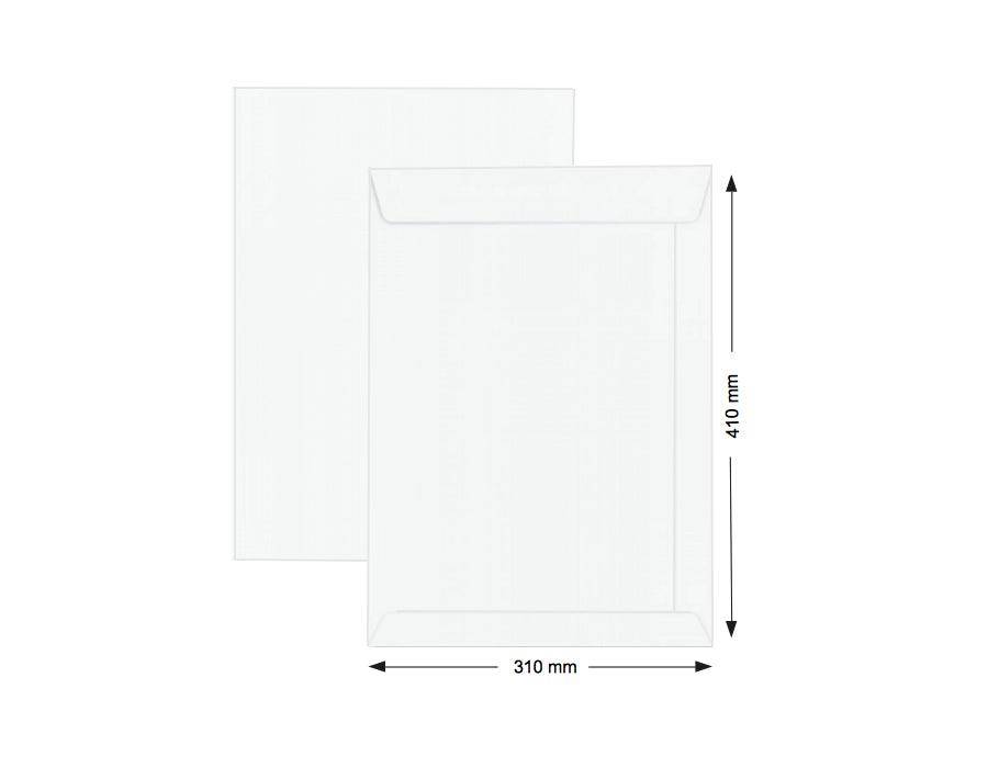 Hispapel White Envelope 310 x 410mm 16″ x 12″ 250pcs/box