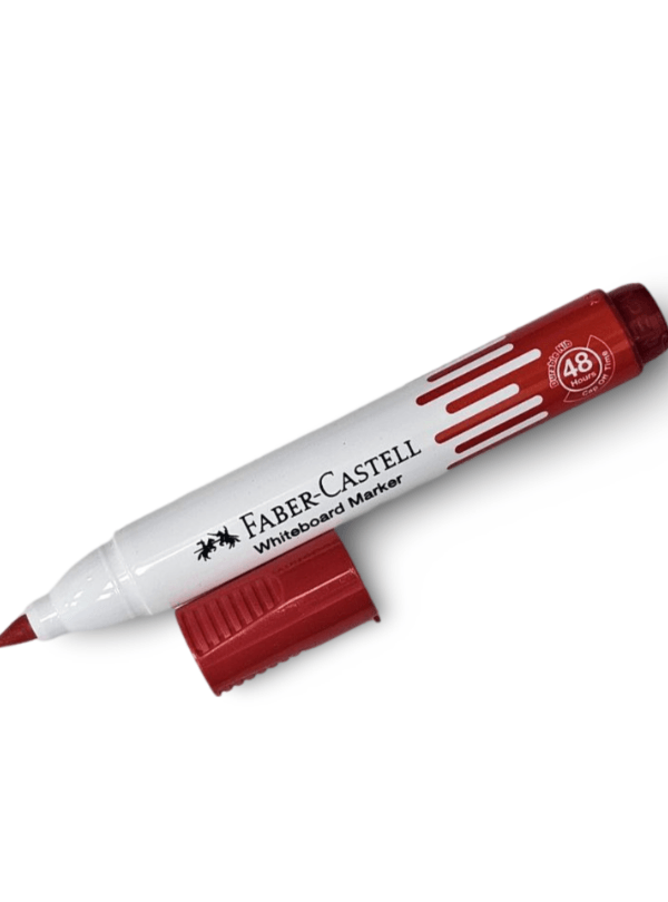 Faber Castell Whiteboard Marker, Chisel Tip, Red