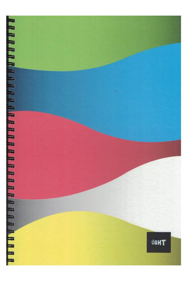 Spiral Hard Cover Notebook, Single Ruled, 100 Sheets, A4
