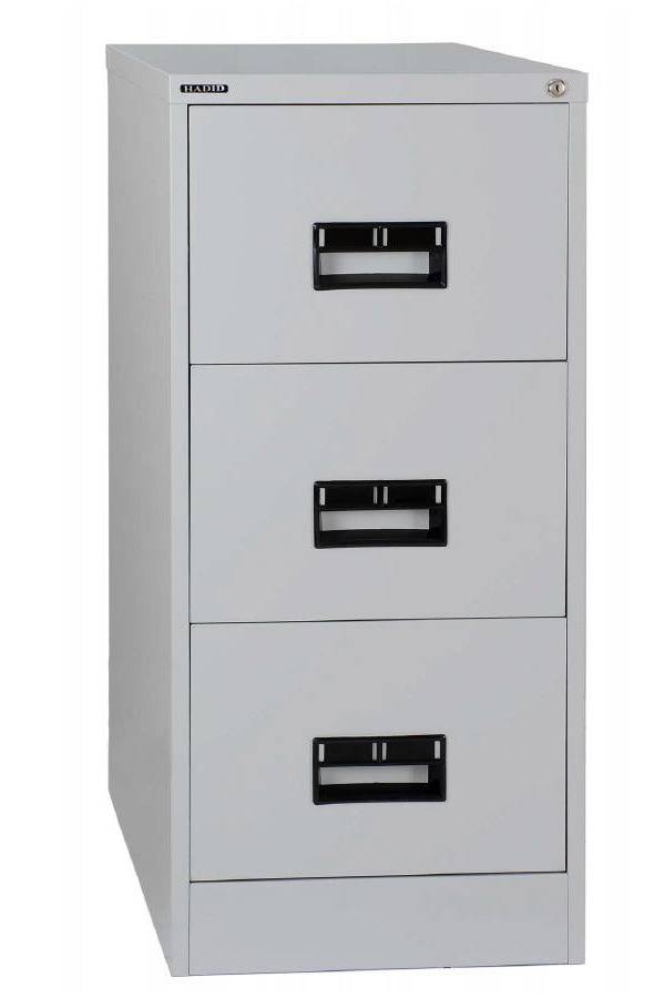 Hadid 3 Drawers Metal Filing Cabinet, White