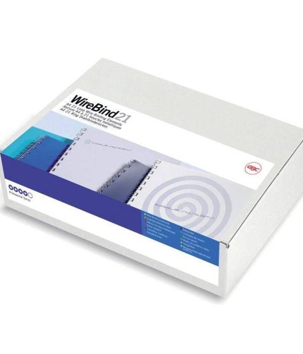 GBC Wire Binding Rings, 2:1, 8mm, 100/Box, Black (IB165122)