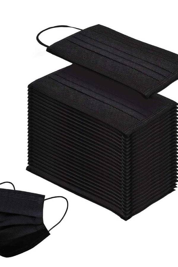 Disposable Face Mask, 50pcs-box – Black
