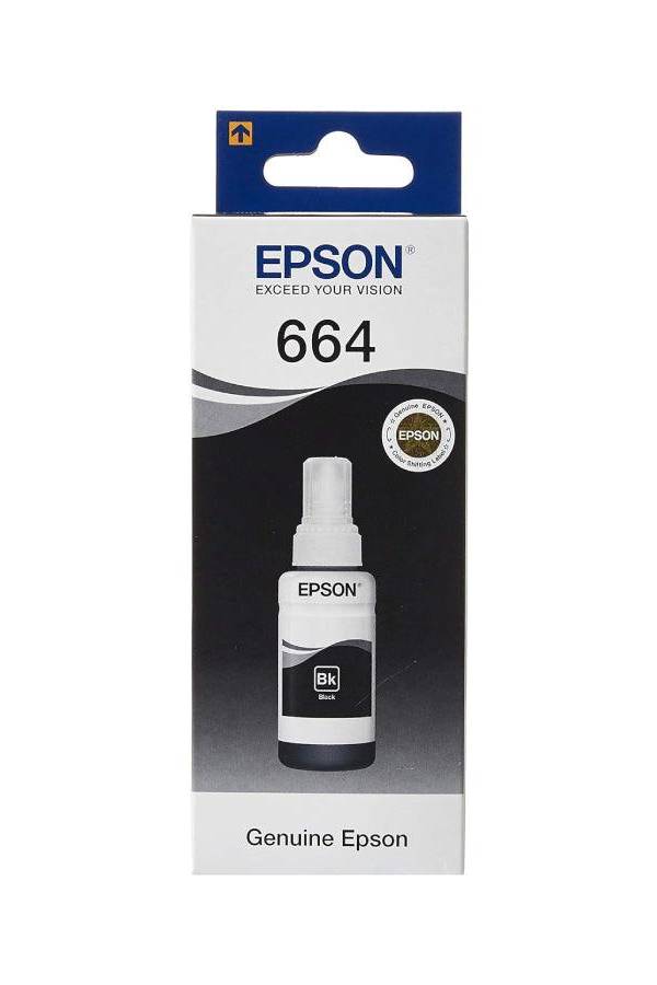 Epson 664 EcoTank Ink Bottle – 70ml, Black