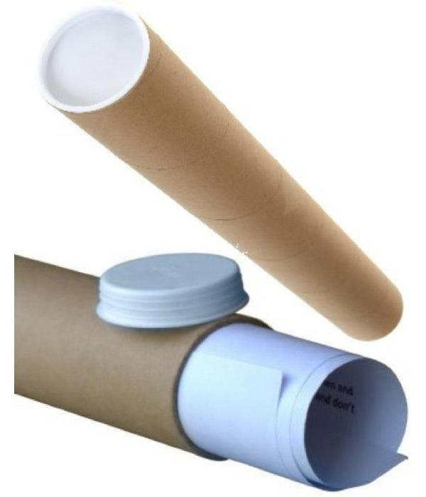 Cardboard Postal-Draft-Drawing Tube 530 x 50mm – Brown (53020N)
