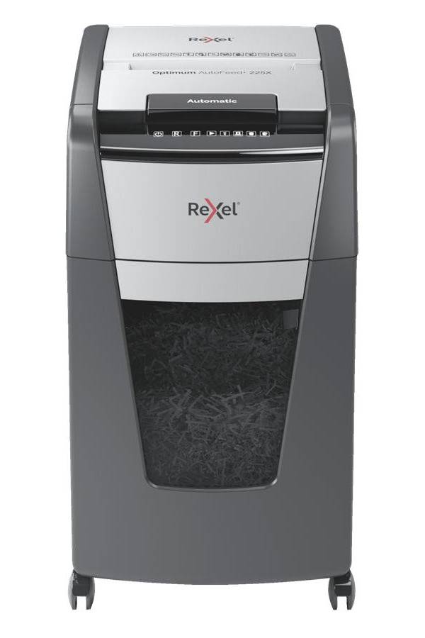 Rexel Optimum AutoFeed+ 225X Automatic Cross Cut Paper Shredder