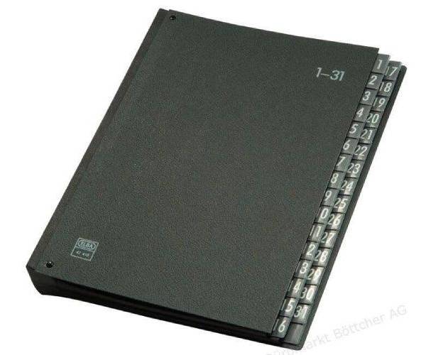 Elba 42418 Signature Book, 32 Dividers, A4, Fiberboard, [1 – 31], Black
