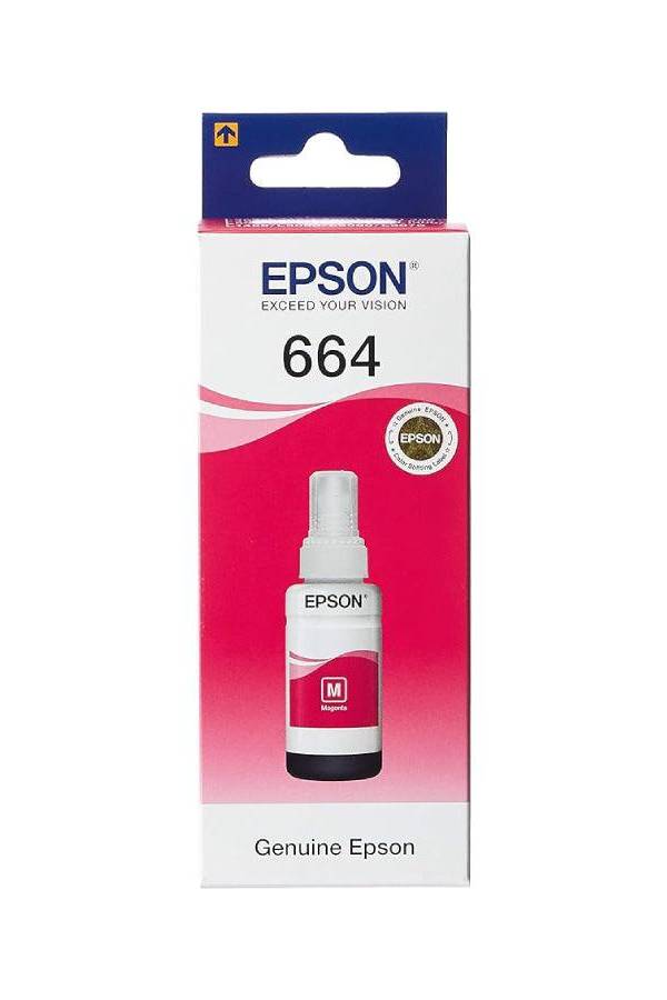 Epson 664 EcoTank Ink Bottle – 70ml, Magenta