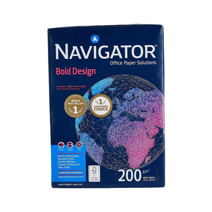 Navigator A4 Paper 200gsm Ultra-bright Pack of 150 sheets