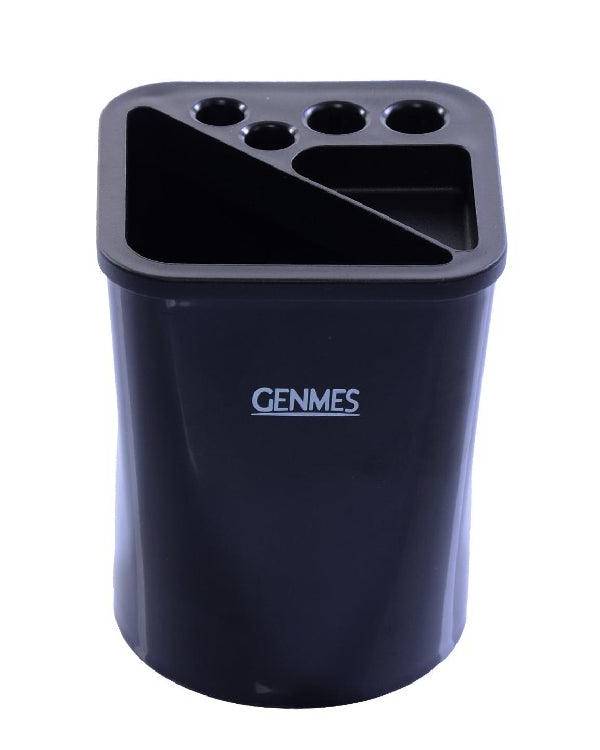 Genmes 3355 Square Type Pen Holder, Black