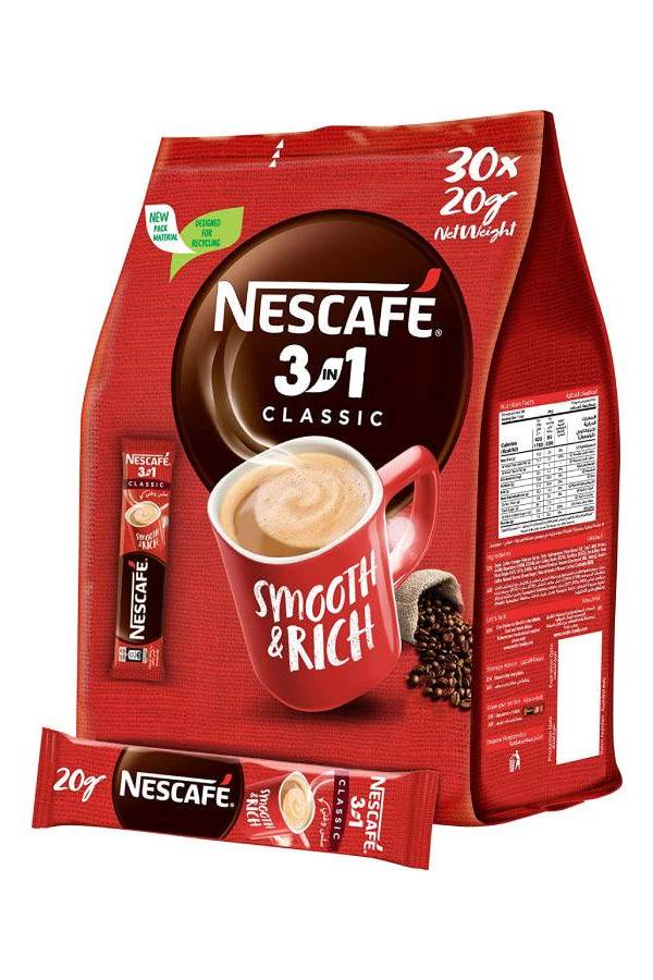 Nescafe Classic 3In1 Instant Coffee Pack of 30