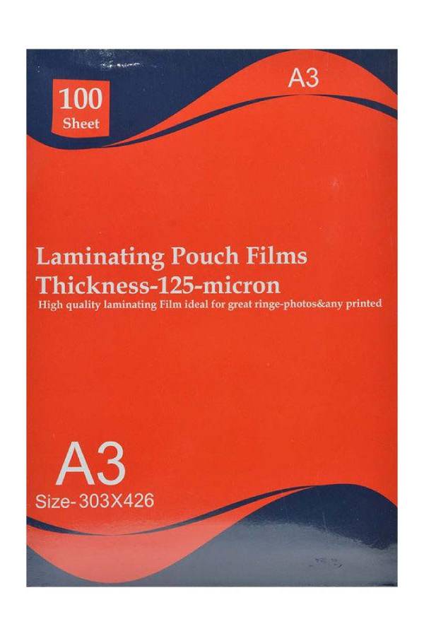 Deluxe A3 Laminating Pouch Films, 125 Microns, 303×426 mm, 100/pack