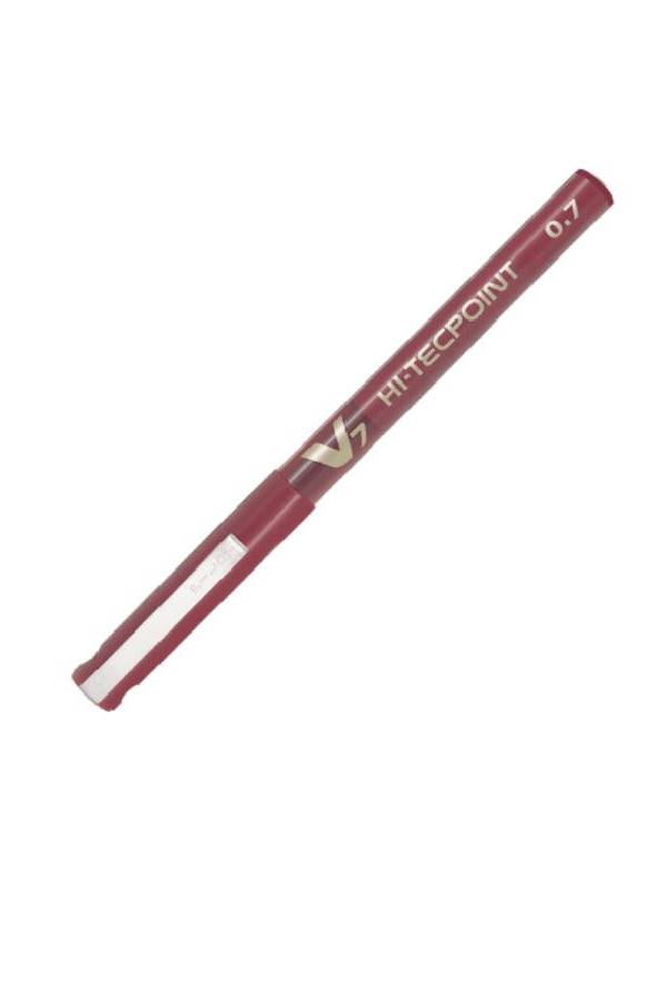 Pilot V7 Hi-Tecpoint BX-V7 Roller Ball Pen, 0.7mm, Red