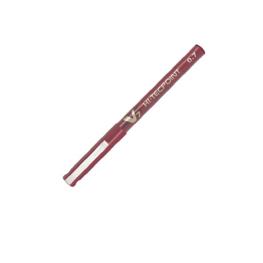 Pilot V7 Hi-Tecpoint BX-V7 Roller Ball Pen, 0.7mm, Red