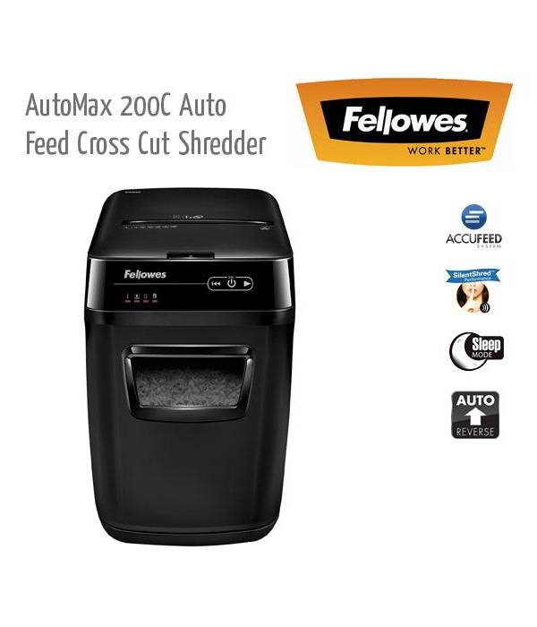 Fellowes AutoMax 200c Cross-Cut Shredder