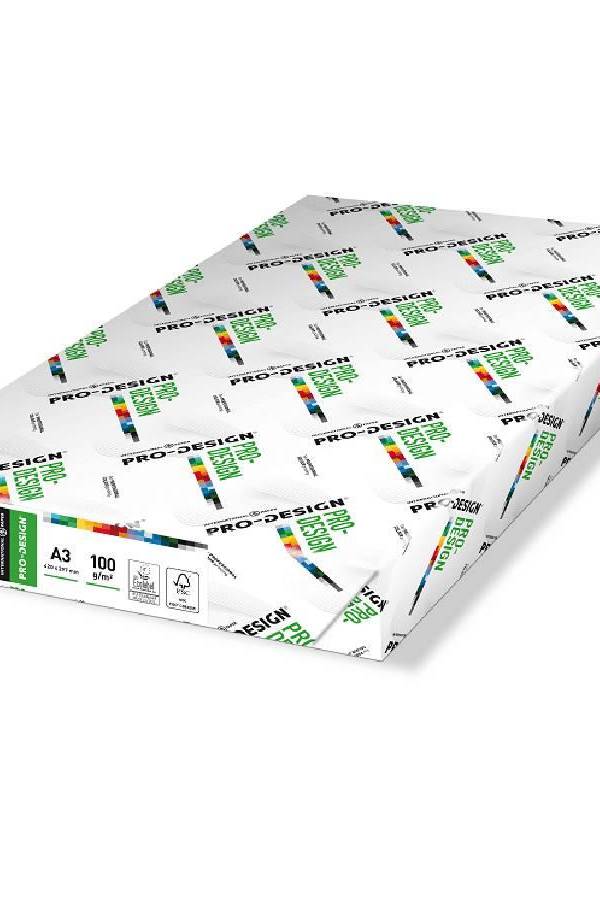 Pro Design Color Laser Copy Paper White A3 Size 100gsm 500sheets-ream