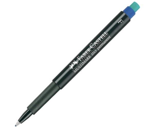 Faber Castell Multimark 1513 Permanent Fine 0.6mm, Blue