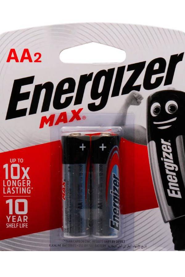 Energizer Alkaline Max Battery AA 2pcs/pack