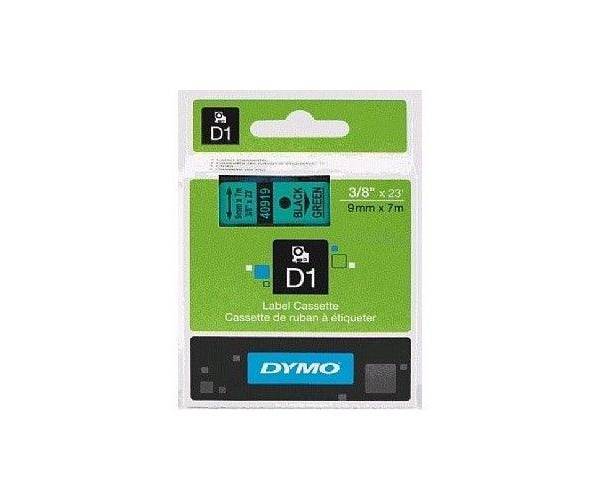 Dymo 40919, D1 Tape,9mm x 7m, Black on Green