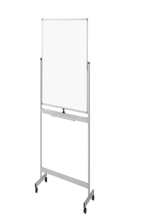 Double Sided Magnetic Whiteboard With Metal Stand & Wheels 600mm x 900mm (60cm x 90cm)