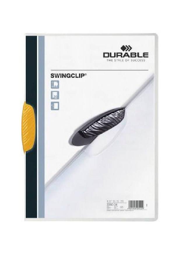 Durable Swingclip Folder A4, Yellow Clip