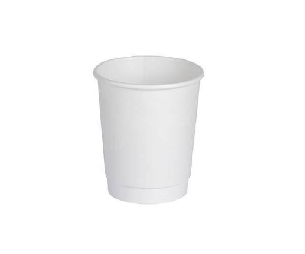 White Paper Double Wall Cup 8Oz (25pcs/pack)