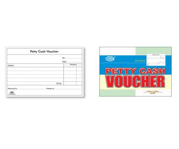 Petty Cash Voucher Booklet A6