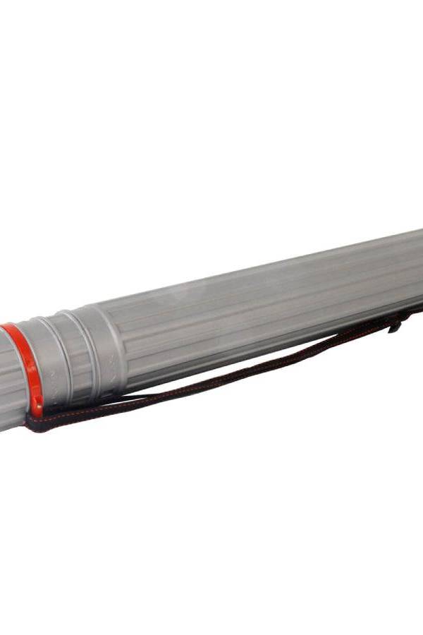 Plastic Drawing Tube 8 x 64-108 cm, Silver