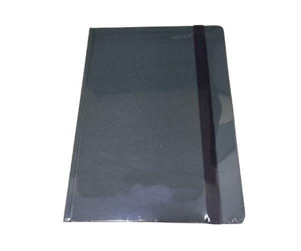 Hard Cover Notebook With Elastic Band A5, Dark Green – Single Line