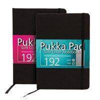 Pukka Pad Soft Cover Notebook, A5 Size, 192 pages, Ruled, Black