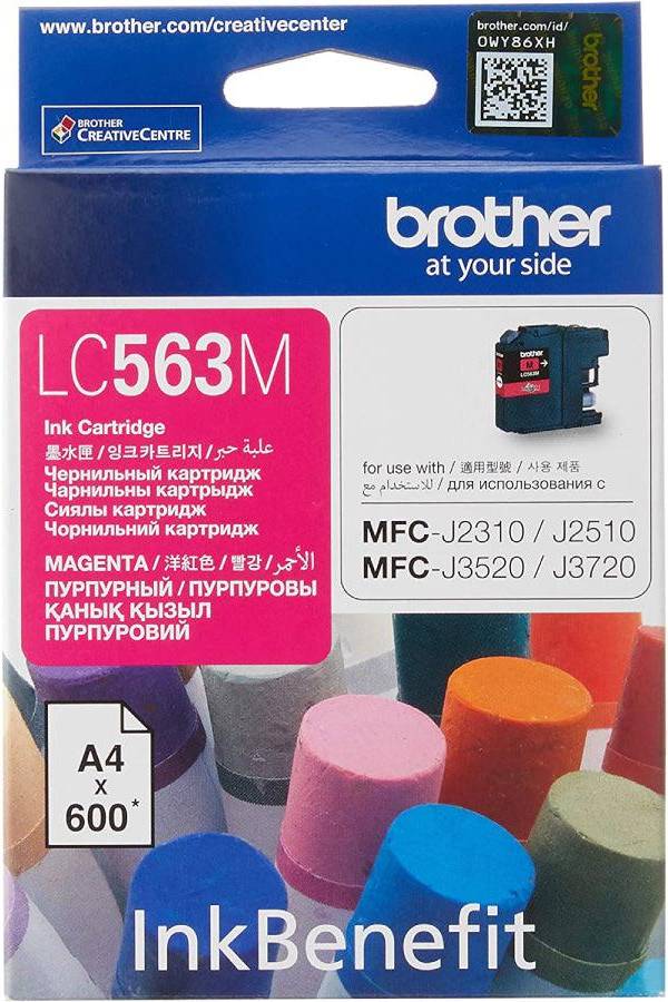 Brother LC563 High Yield Magenta Ink Cartridge (LC563M)