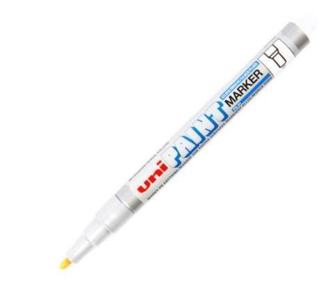 Uni Paint Marker, Silver, 12pcs-box, MI-PX21-SR
