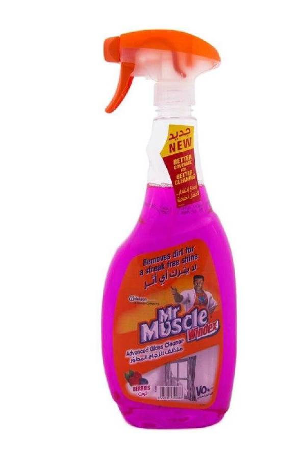 Mr. Muscle Windex Glass Cleaner 750ml, Berries