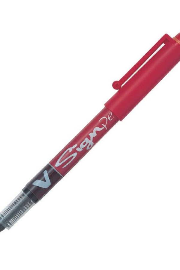 Pilot V-Sign Pen, Red