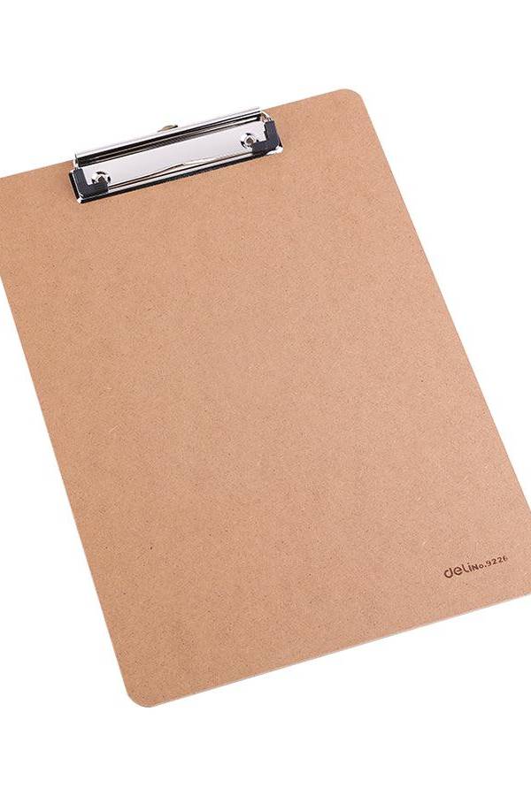 Deli E9226 MDF Low Profile Clip Board A4