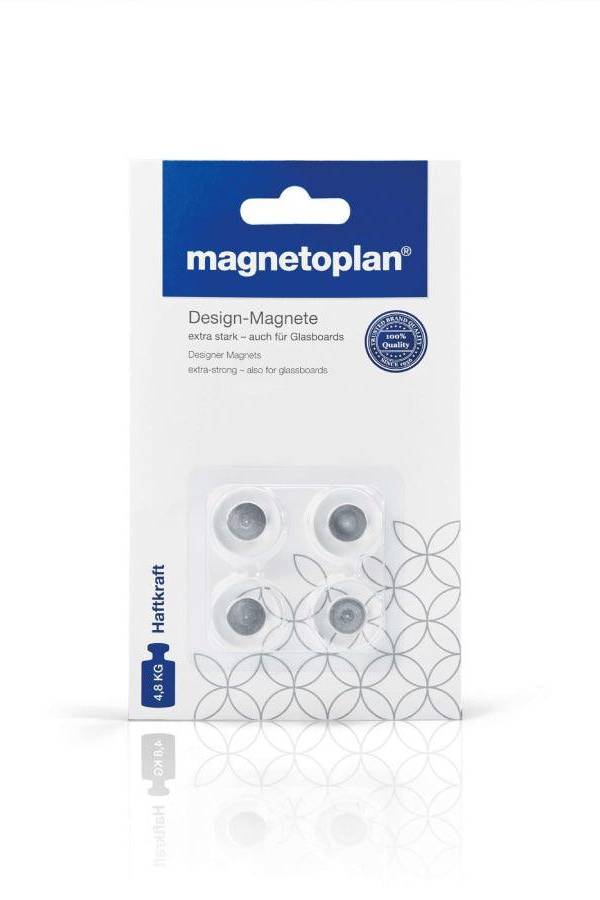 Magnetoplan Innovative Design Magnet, 4pcs/pack (COP 1681010)
