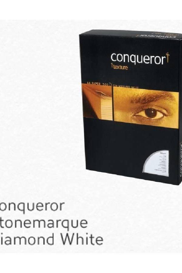 Conqueror Paper, A4, 100gsm, Diamond White, Stonemarque, 500sheets/pack