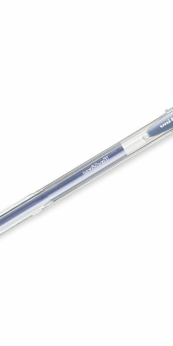Uni-ball Signo Gel Ink Pen, Silver 12pcs-box, MI-UM100SR